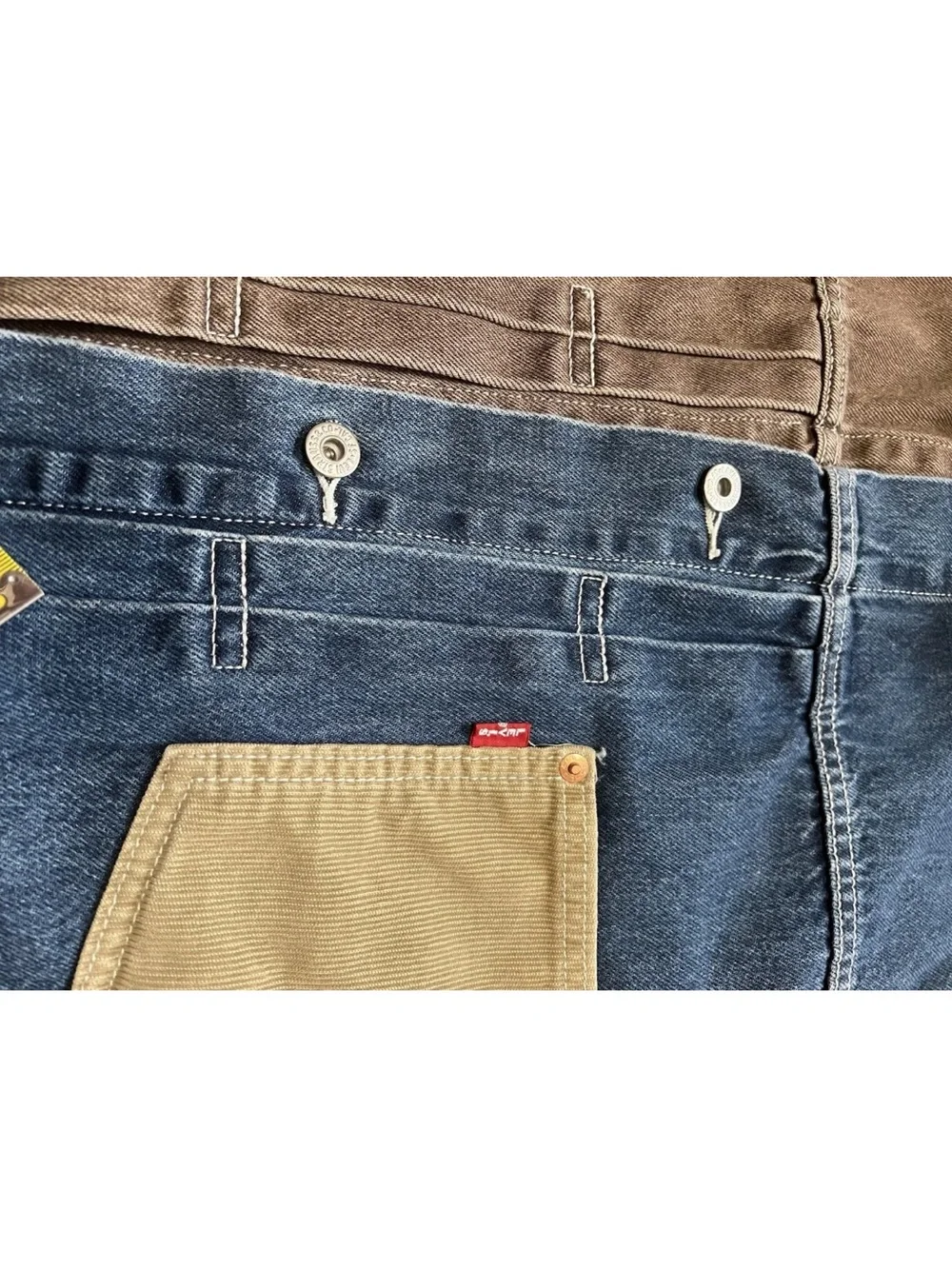 Levi's Premium Men's Type I Relaxed Fit L Trucker Jacket  Champlain Colorblock - Picture 12 of 13